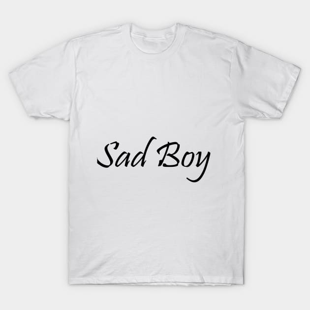 Sad Boy Print T-Shirt by D24